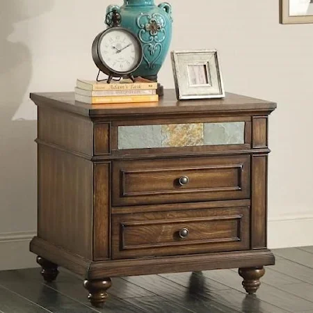 End Table with Slate Inlay